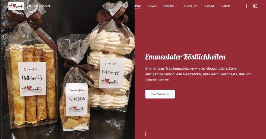 Homepage Mit Herz gemacht