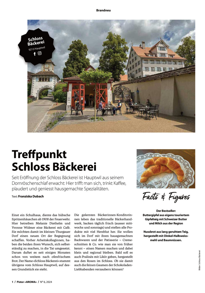 Brandneu Schloss Baeckerei